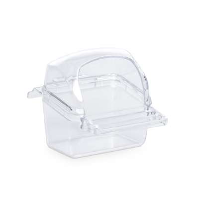 Hooded Bird Cage Cup w/Bird Perch Replacement Cup